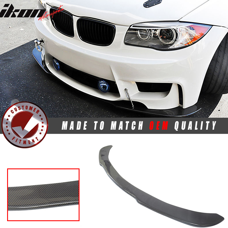 Fits 07-11 BMW 1 Series M E87 H Style Front Bumper Lip Spoiler